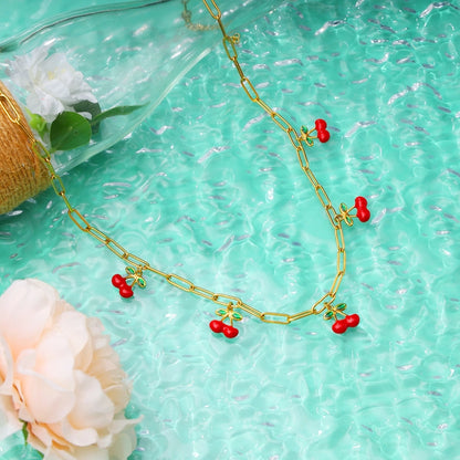 Red Cherry Necklace