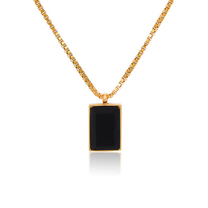 Black Stone Necklace