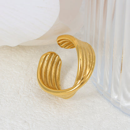 Irregular Ribbed Ring