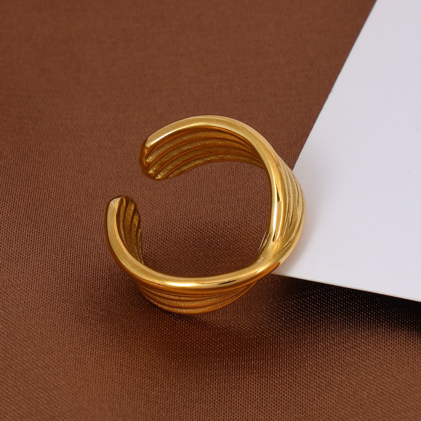 Irregular Ribbed Ring