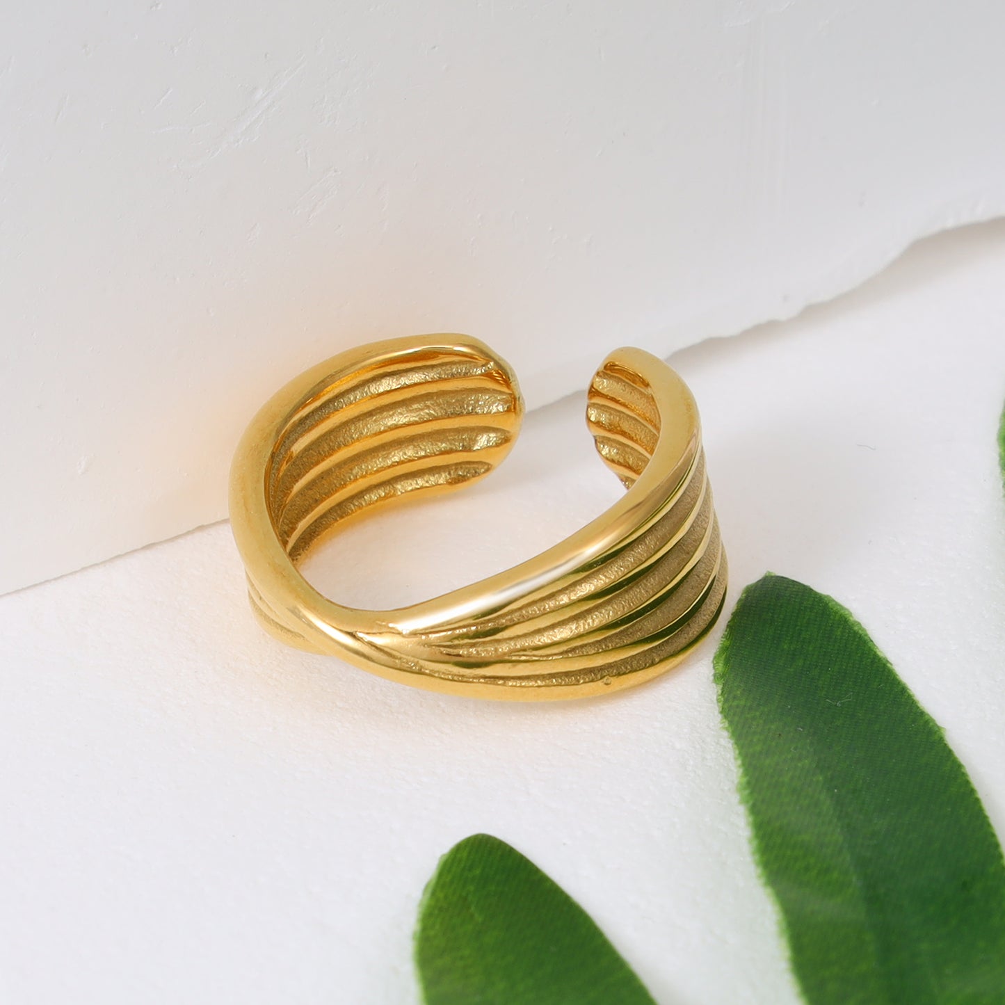 Irregular Ribbed Ring