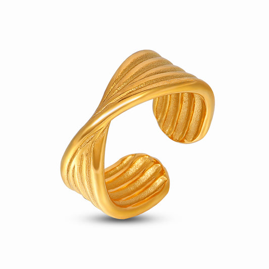 Irregular Ribbed Ring