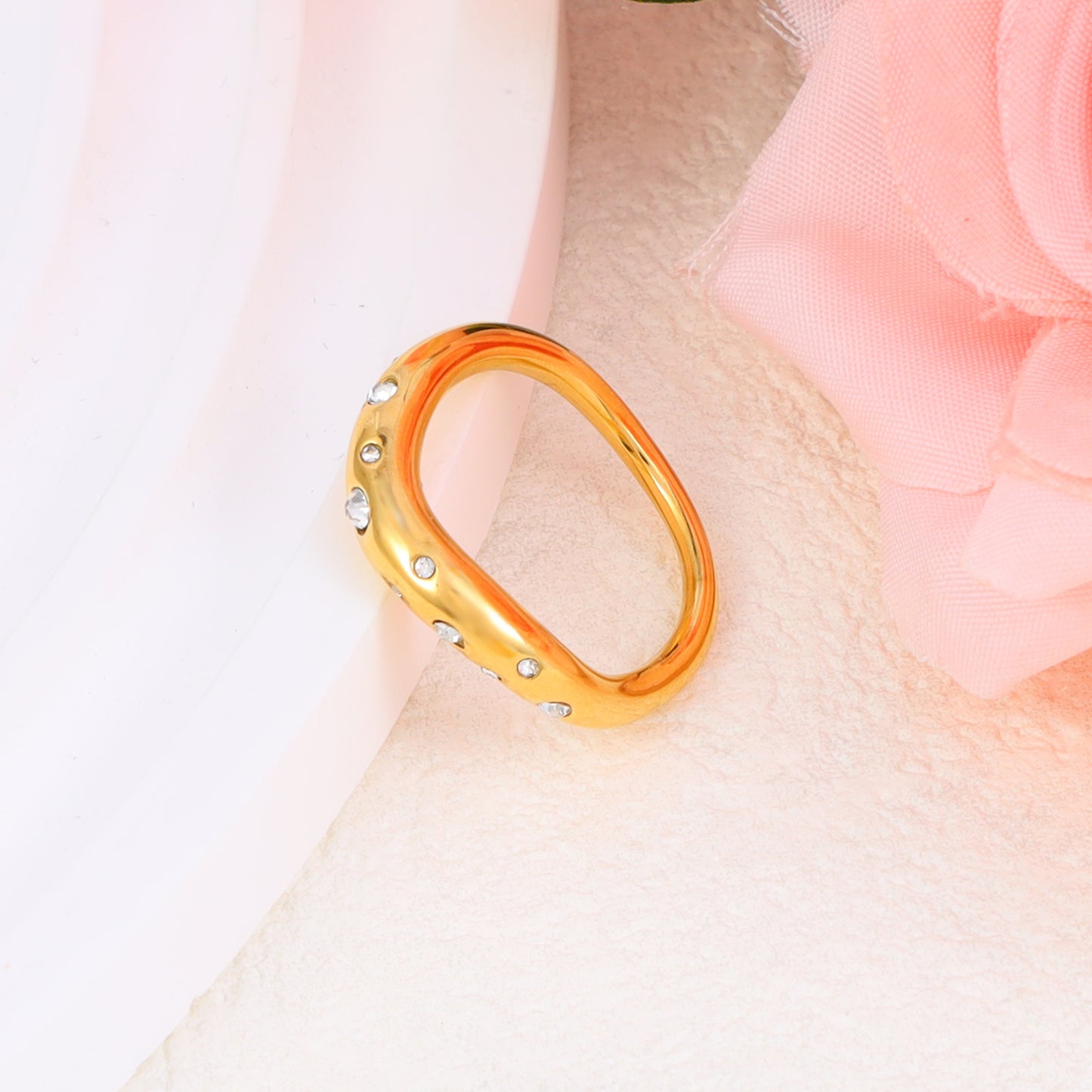 Zircon Gold Ring