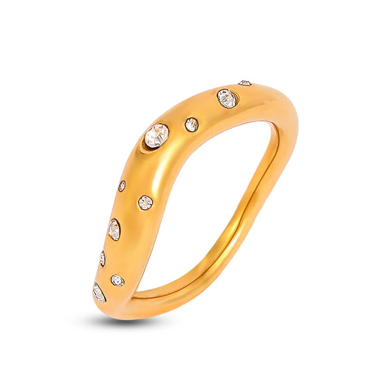 Zircon Gold Ring