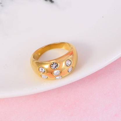 Zircon Gold Ring