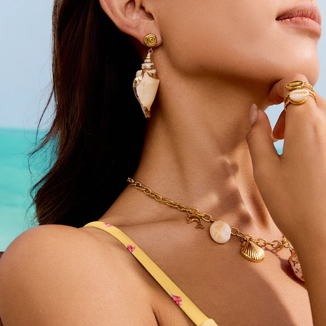 Conch Shell  Earrings