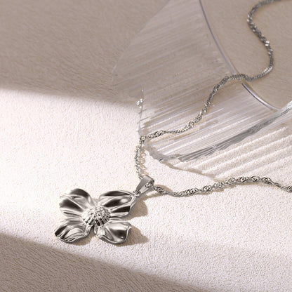 Flower Pendant Necklace