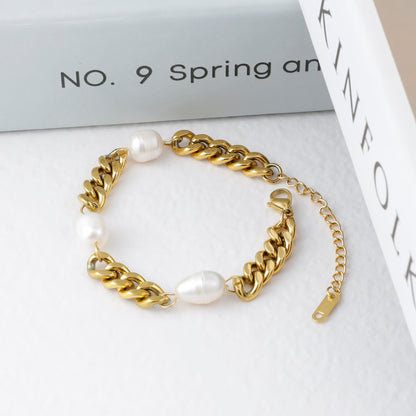 Freshwater Pearl Chain Bracelet