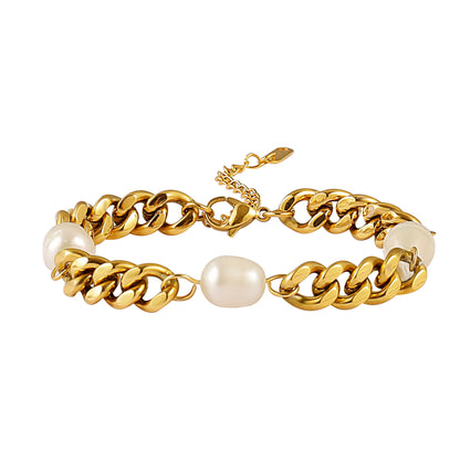 Freshwater Pearl Chain Bracelet