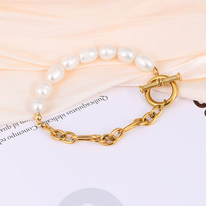 Freshwater Pearl Chain Bracelet