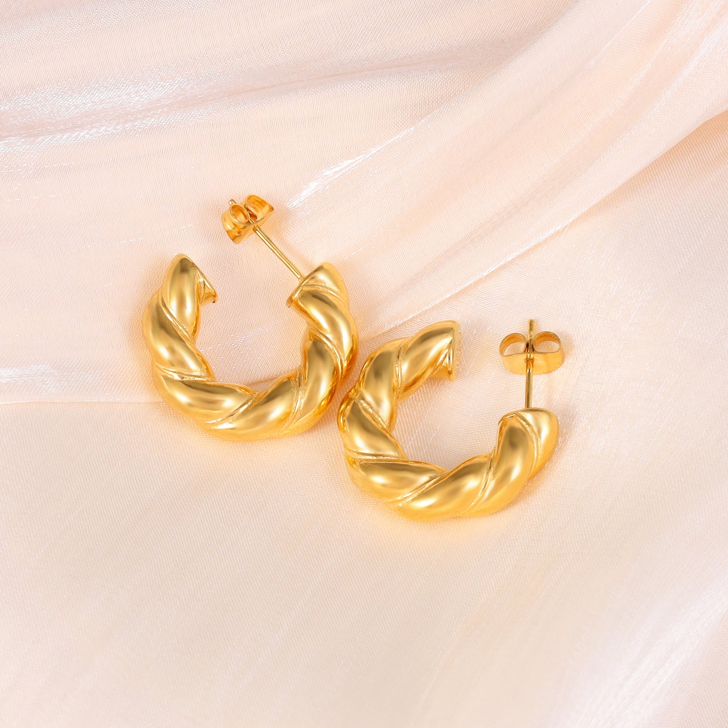 Twist Hoop Earrings