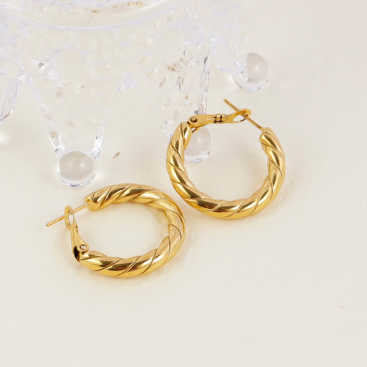 Twisted Hoop Earrings