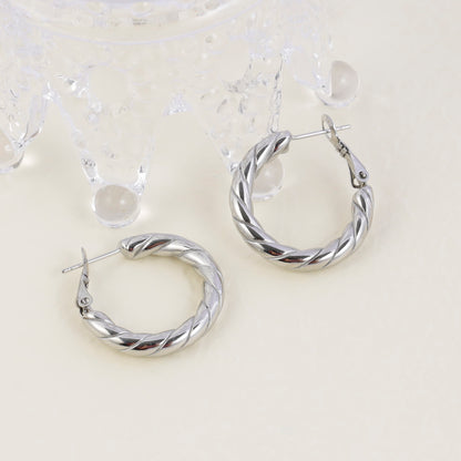 Twisted Hoop Earrings