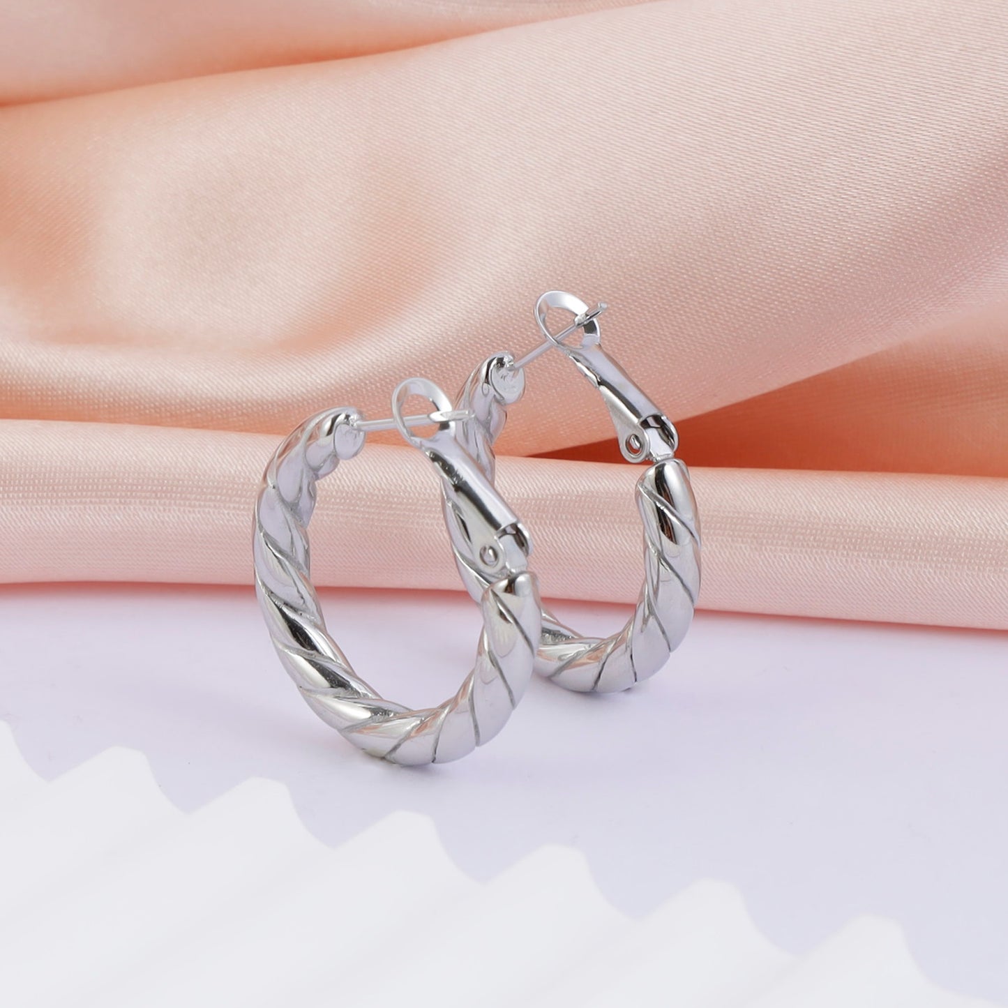 Twisted Hoop Earrings