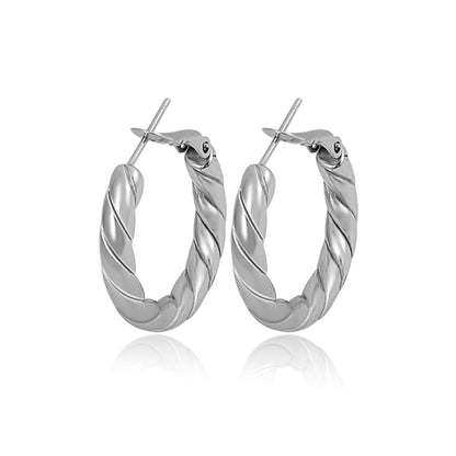 Twisted Hoop Earrings