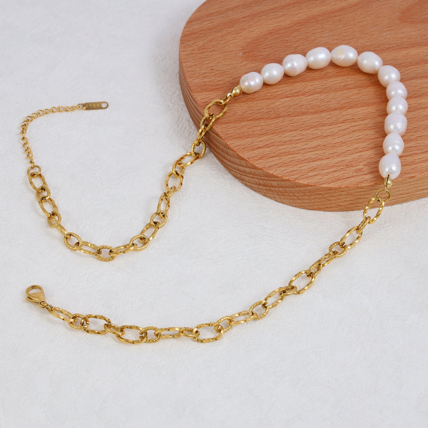 Natural Pearl Chain Necklace