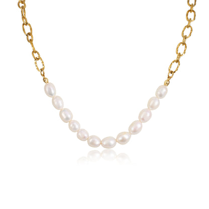 Natural Pearl Chain Necklace