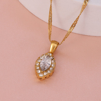 Zircon Pendant Necklace