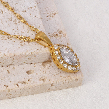 Zircon Pendant Necklace