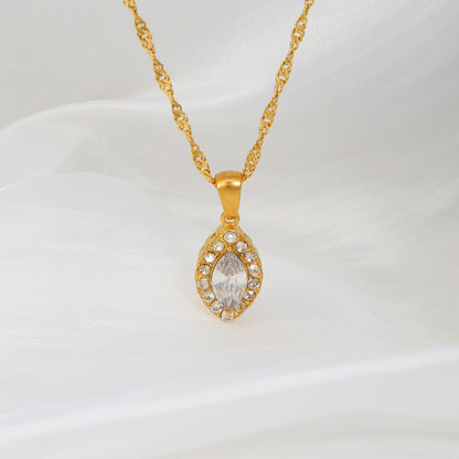 Zircon Pendant Necklace