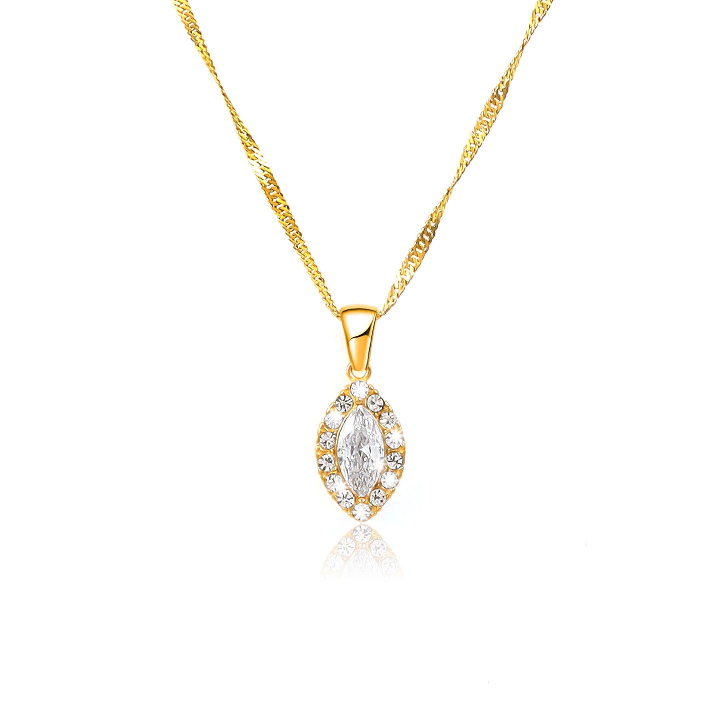 Zircon Pendant Necklace