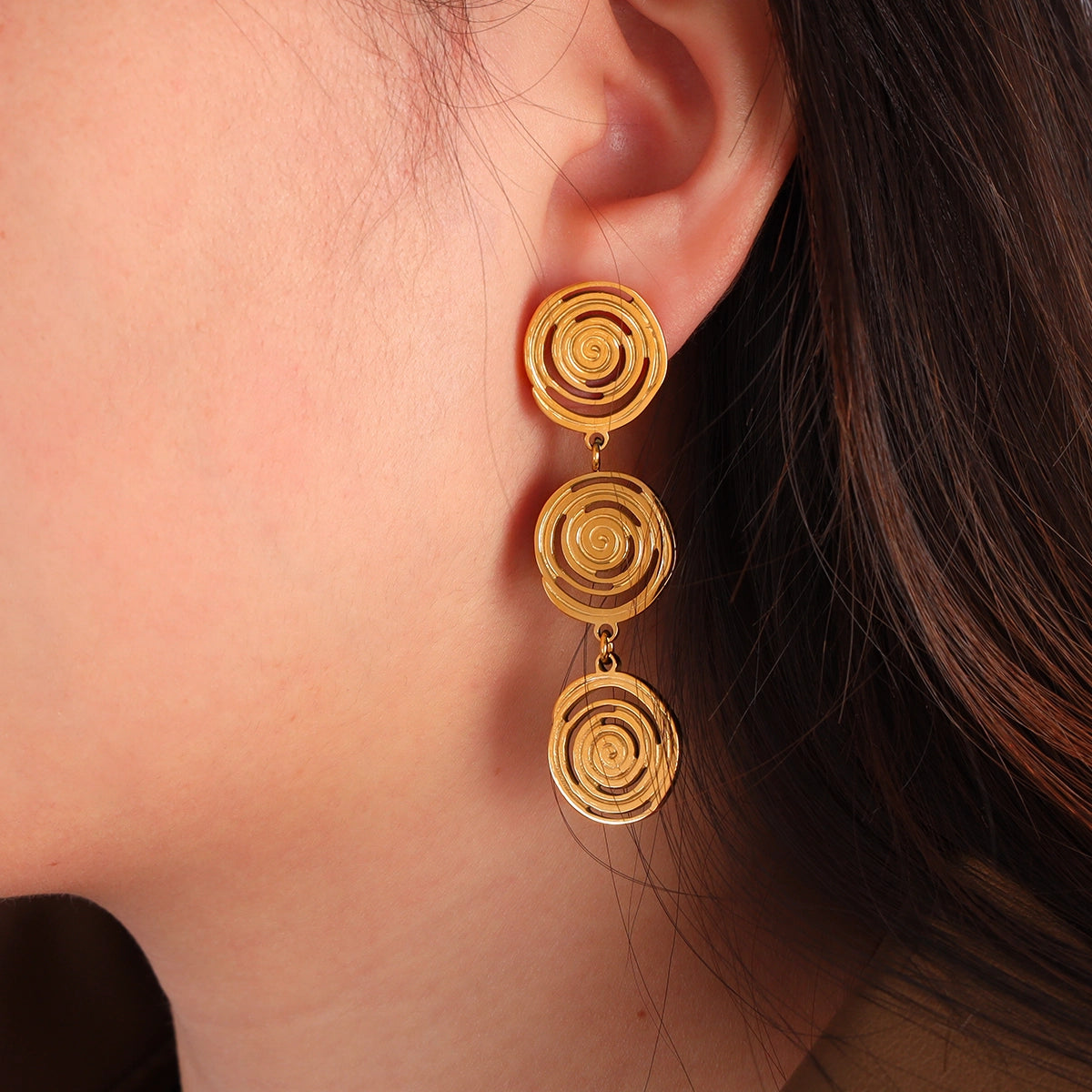 Spiral Drop Earrings