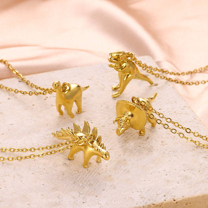 Ceratopsian Pendant Necklace