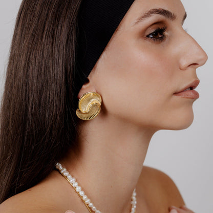 Spiral Stud Earrings