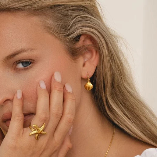 Shell Pendant Earrings