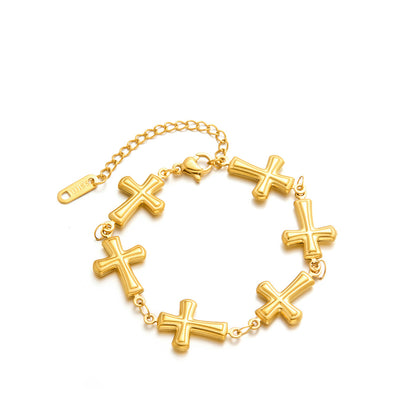 Cross Chain Bracelet