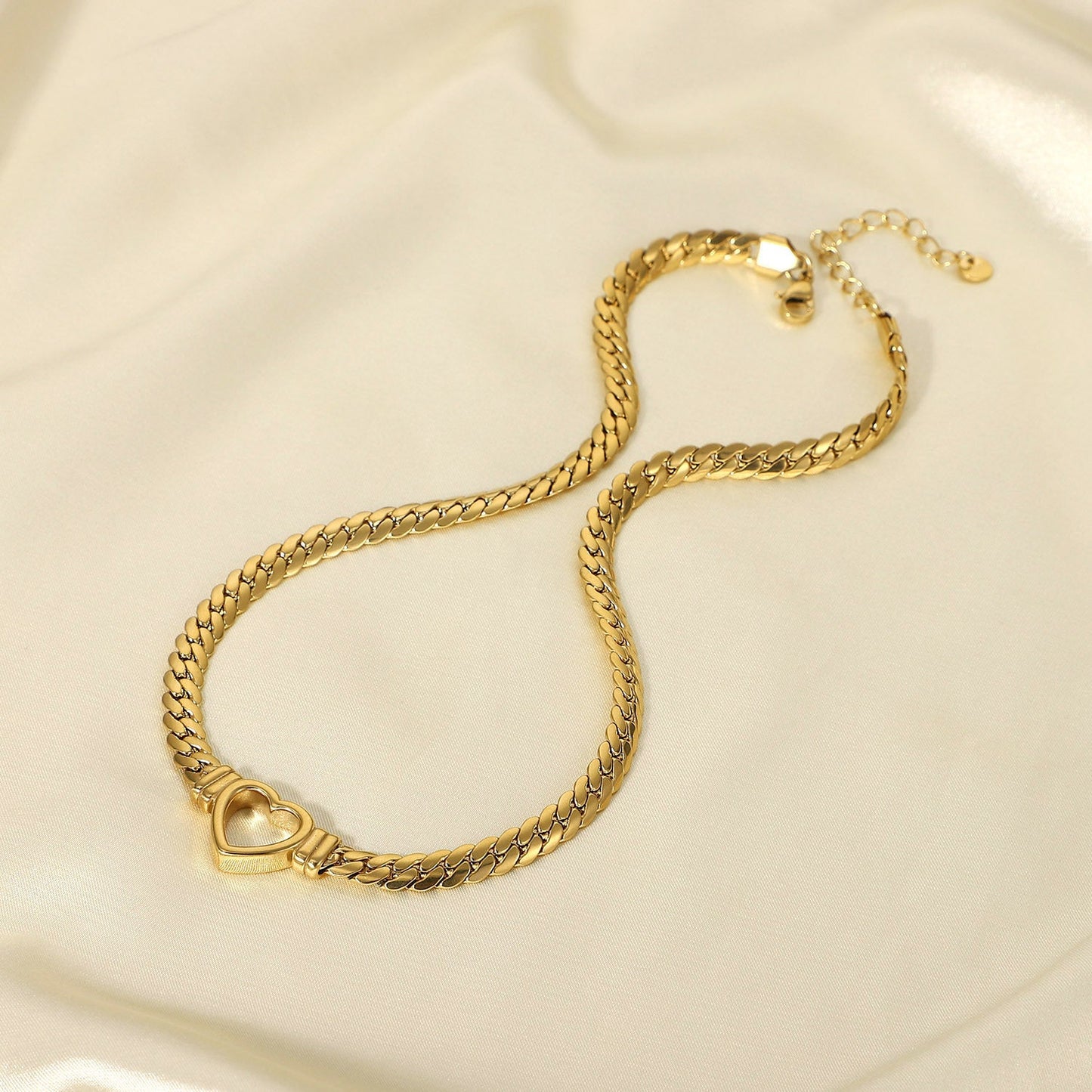 Heart Clavicle Chain Necklace