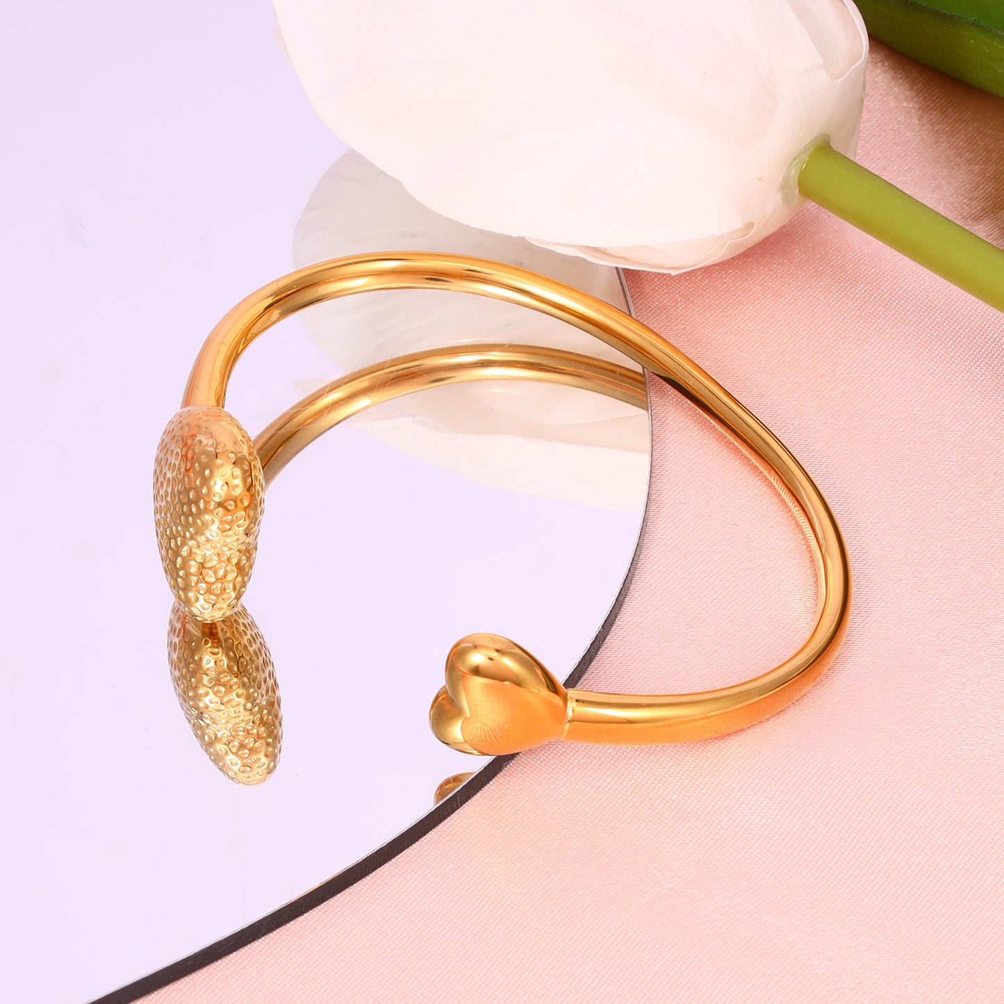 Heart Shape Cuff Bracelet