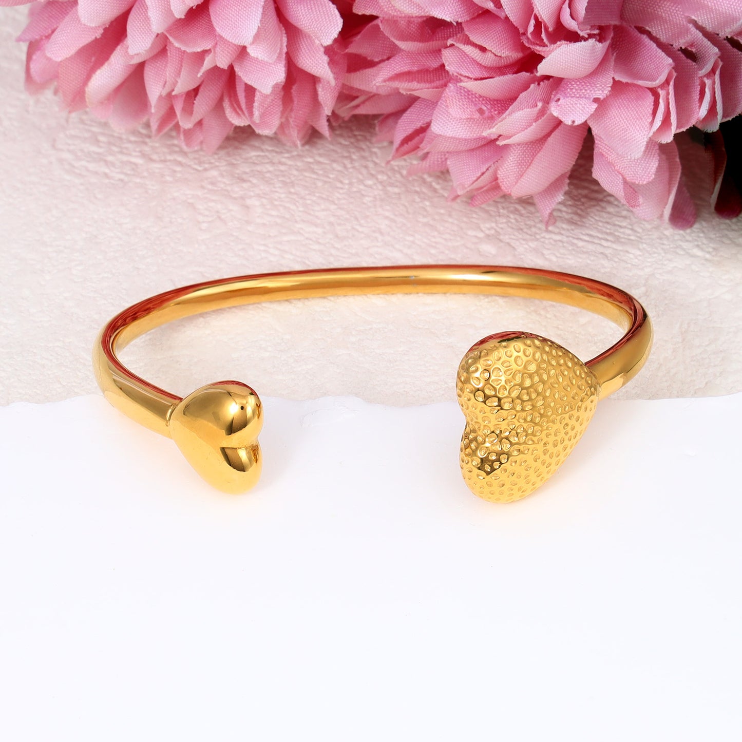 Heart Shape Cuff Bracelet