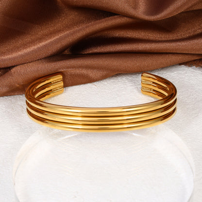 Ribbed Cuff Bracelet