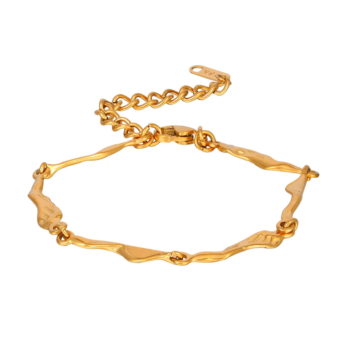 Irregular Liquid Lava Shape Chain Bracelet