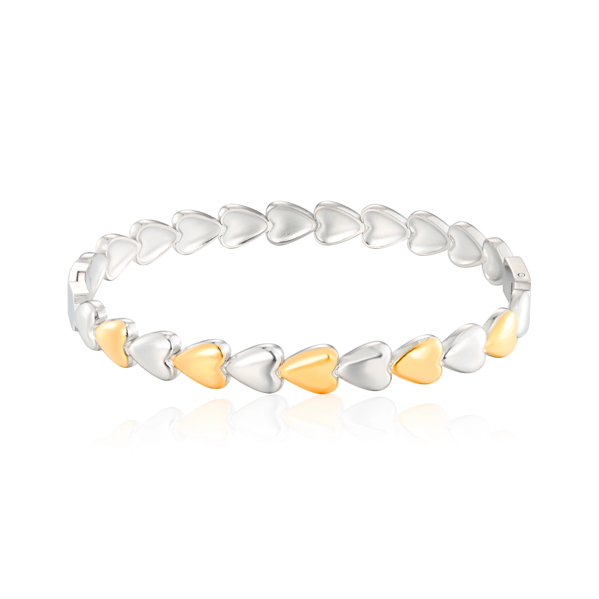 Heart Shaped Bracelet Bangle