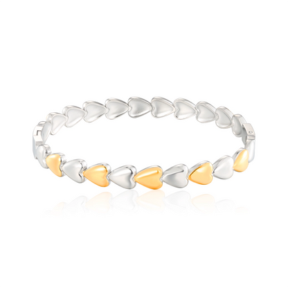Heart Shaped Bracelet Bangle