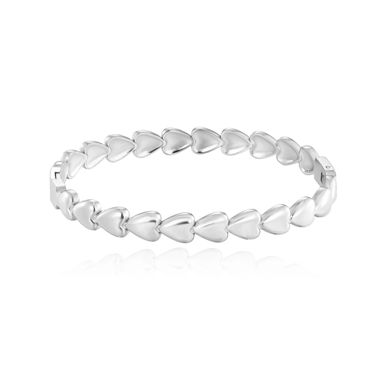 Heart Shaped Bracelet Bangle