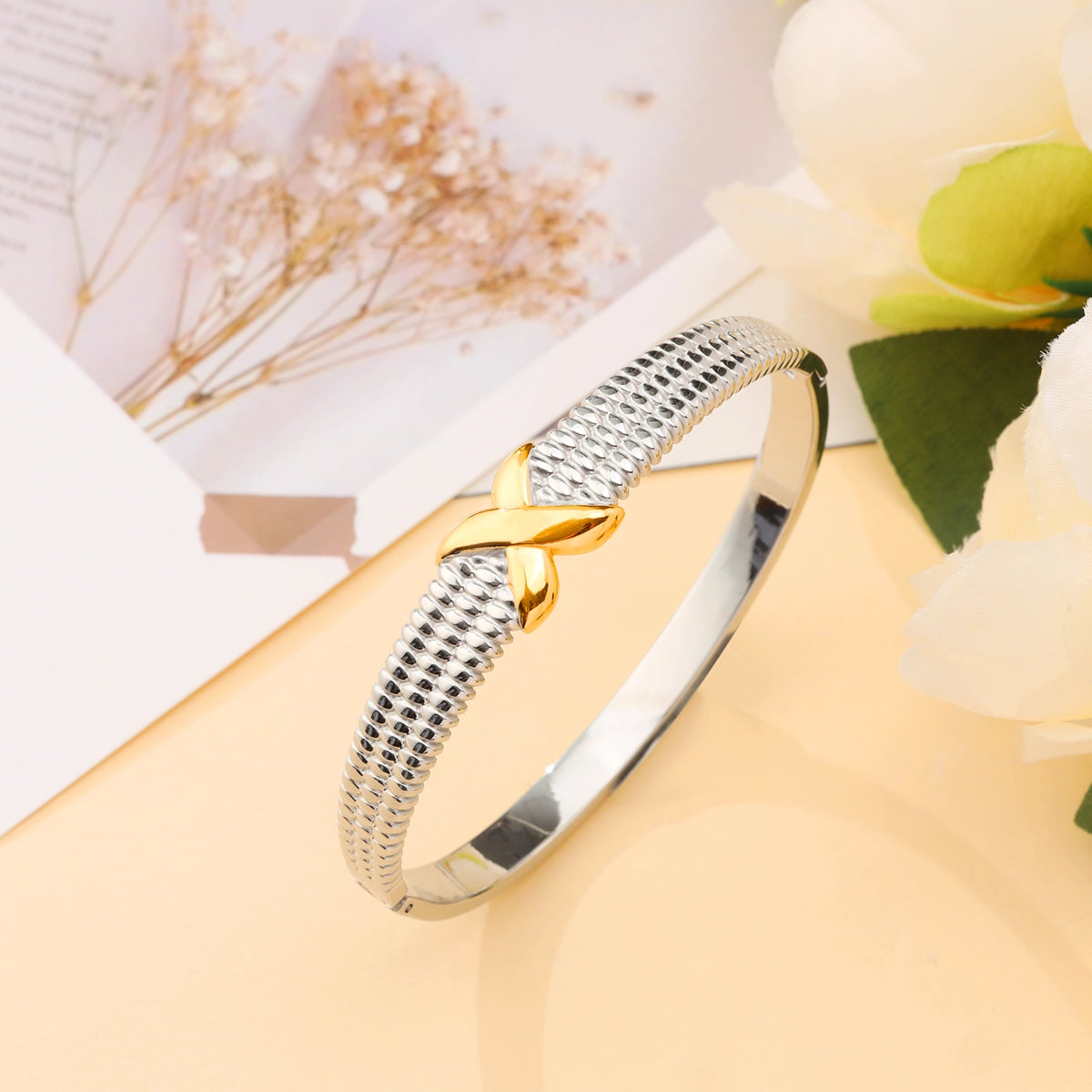X Symbol Bracelet Bangle