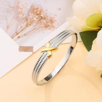 X Symbol Bracelet Bangle