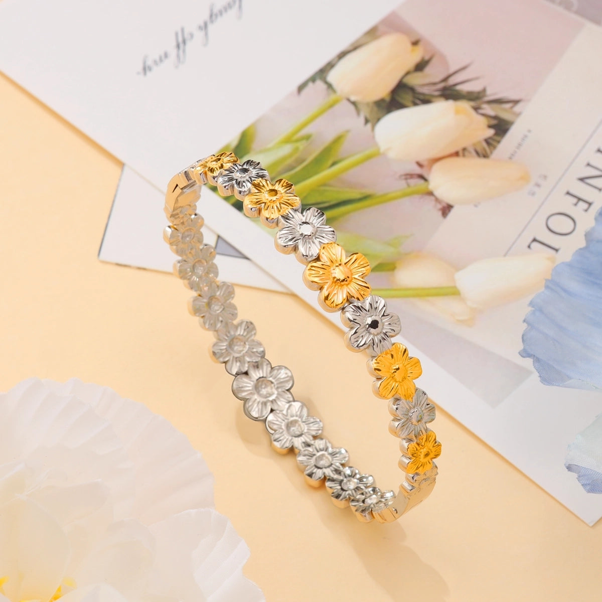 Flower Bracelet Bangle