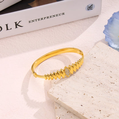 Marquise Shape Bracelet Bangle