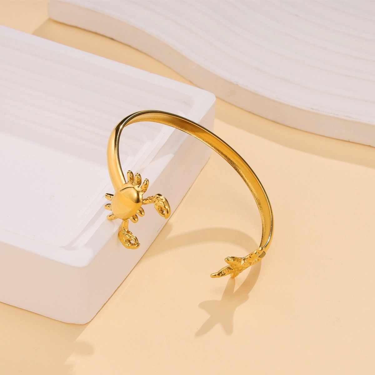 Crab and Starfish Bracelet Bangle