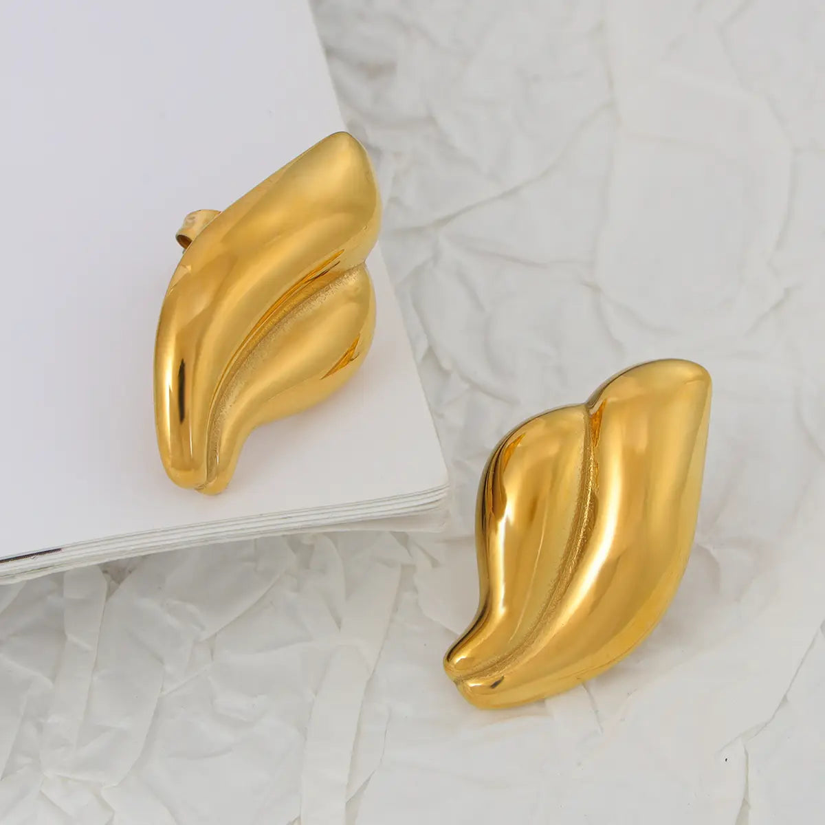 Angel Wing Gold Earrings