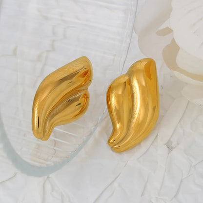 Angel Wing Gold Earrings