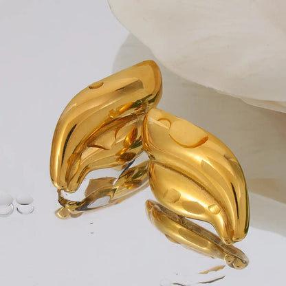 Angel Wing Gold Earrings