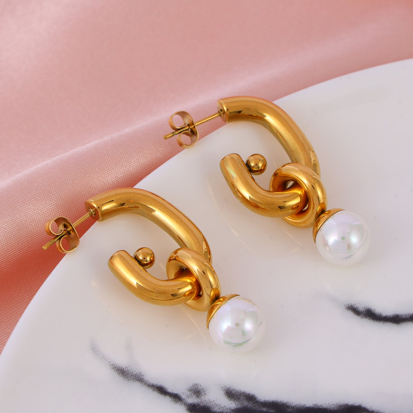 Pearl Stud Earrings