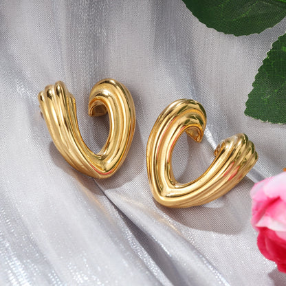 Heart Stud Earrings