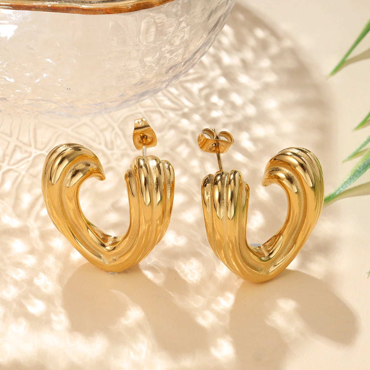 Heart Stud Earrings