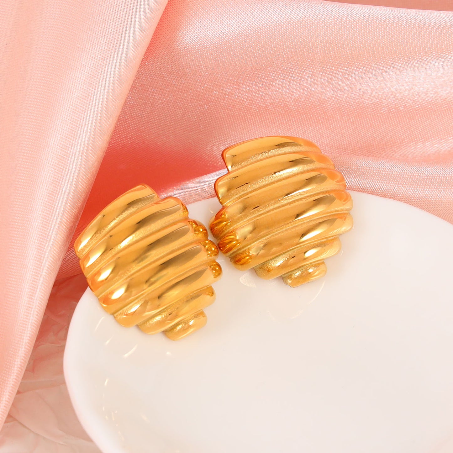 Beehive Stud Earrings